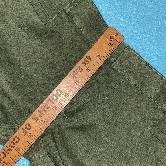 BANANA REPUBLIC Sloan olive color mid rise bi-stretch button ankles NEW size 4 - Picture 15 of 15
